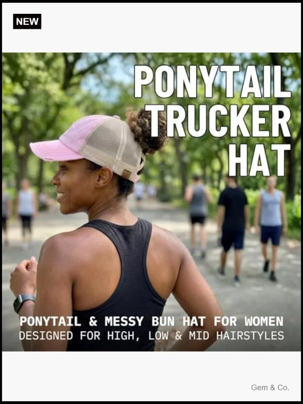 Criss Cross Ponytail Baseball Cap with Adjustable Fit